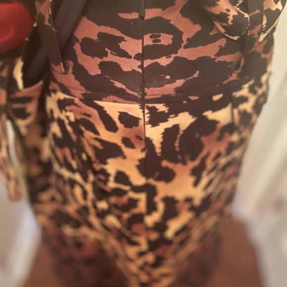 Animal Print A Line Skirt with belt by ETCETERA - Picture 3 of 6